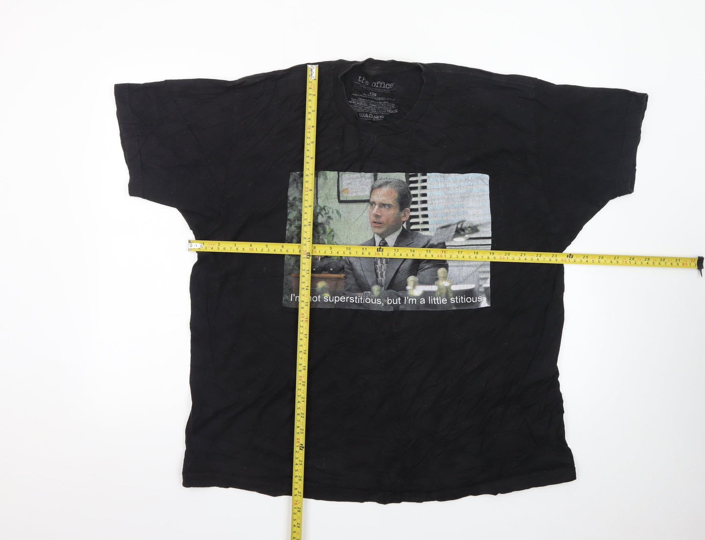 The Office Men's Black XL Graphic T-Shirt Cotton Short Sleeve