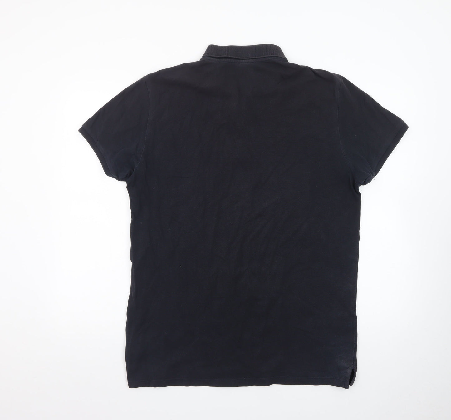 Scotch & Soda Men's Black Cotton Polo Shirt XL Regular Fit