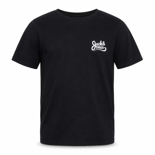 Jack & Jones Originals Men's Black Regular Fit Cotton T-Shirt Size S