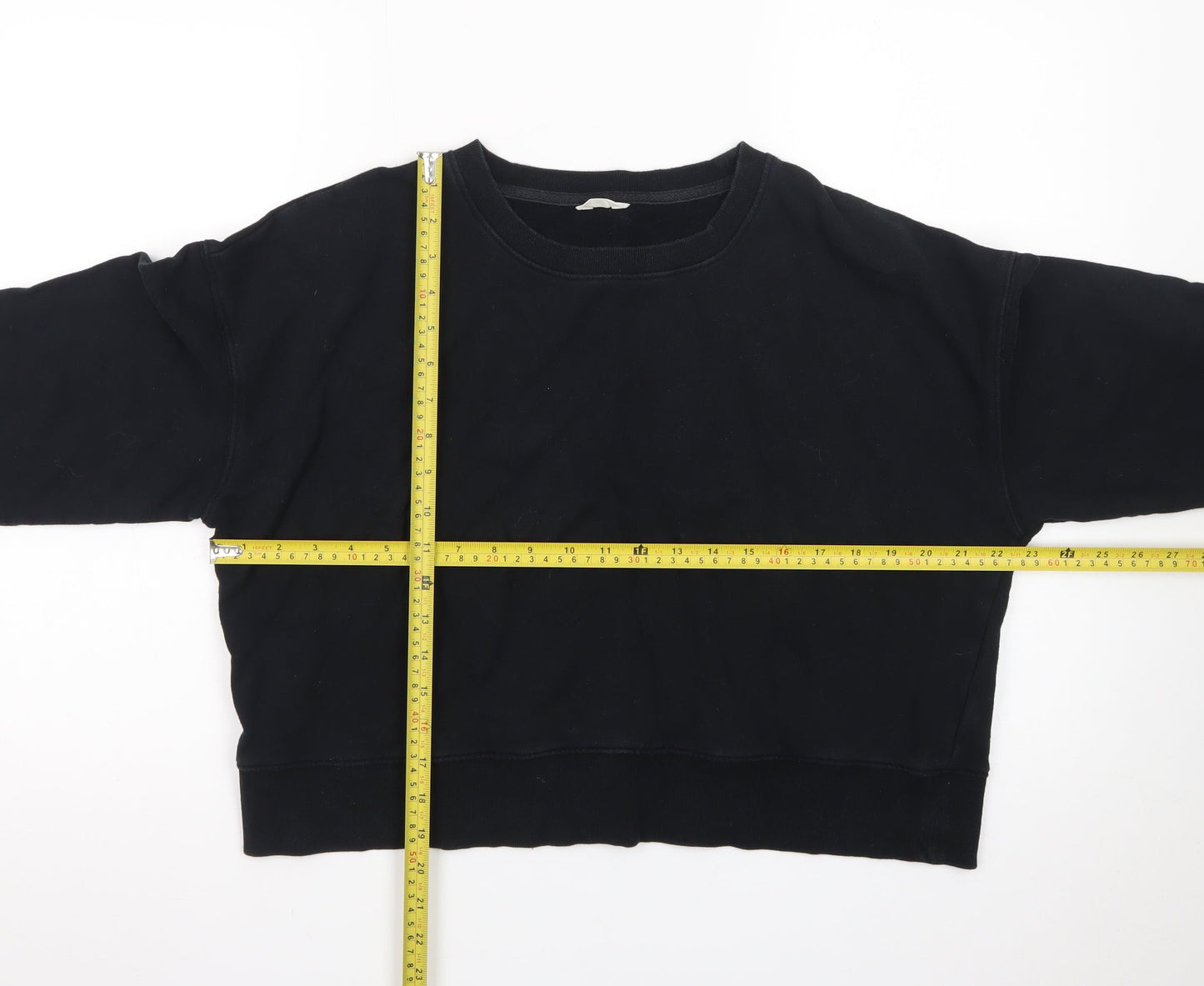 Hush Womens Black L Sweatshirt Crew Neck Pullover Casual Loungewear