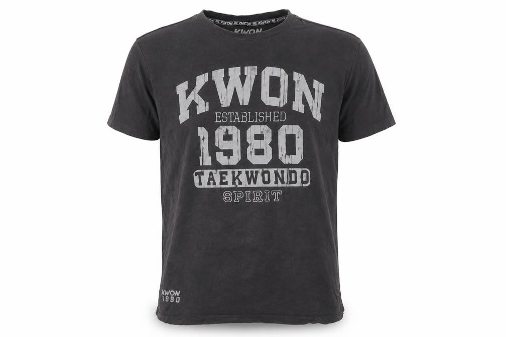 KWON Men’s Black Taekwondo Spirit Graphic T-Shirt Size L