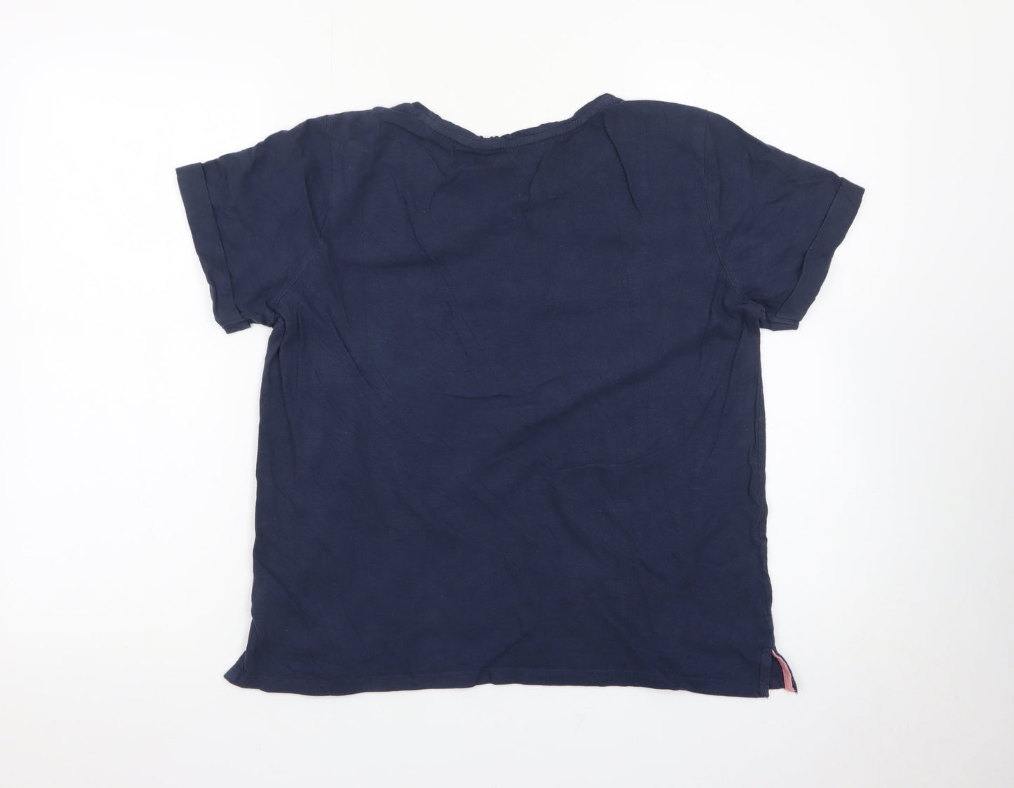 Crew Clothing Company Women’s Blue Cotton T-Shirt Size 12