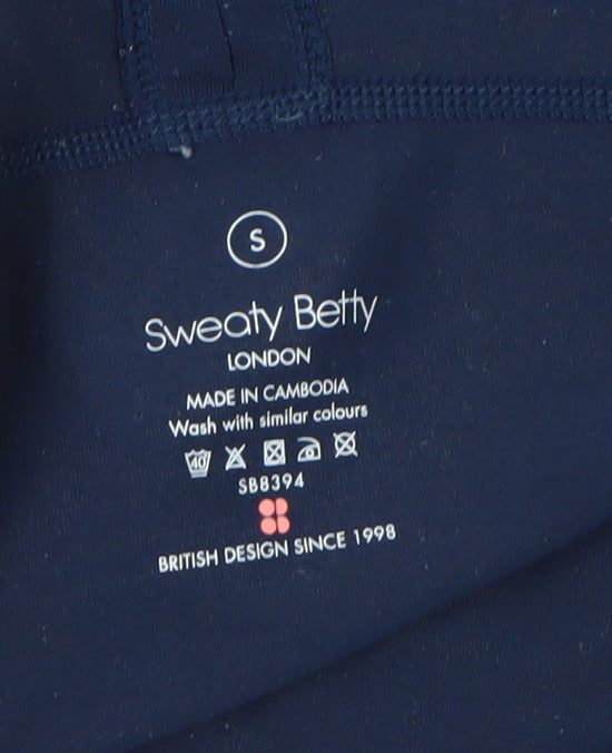 Sweaty Betty Womens Blue Racerback Slim Fit Tank Top Size S