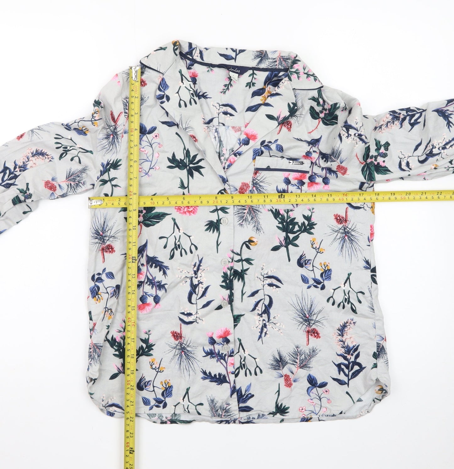 Joules Women’s Multicoloured Floral Cotton Button-Up Shirt S