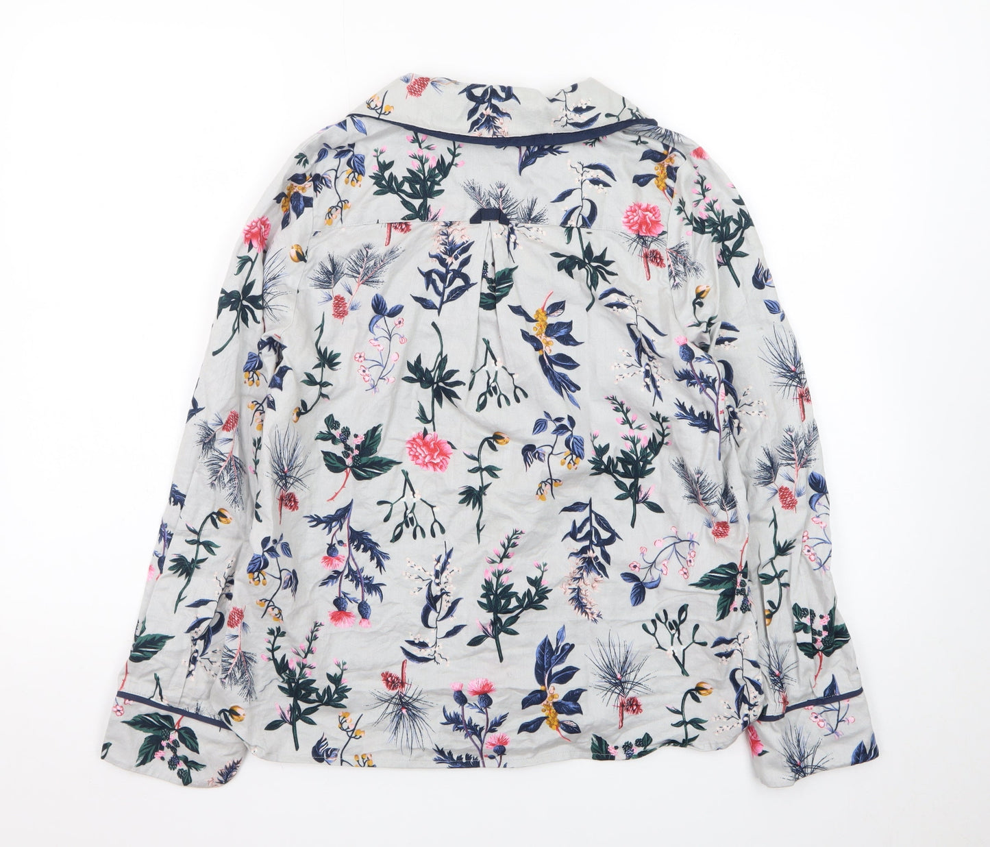 Joules Women’s Multicoloured Floral Cotton Button-Up Shirt S