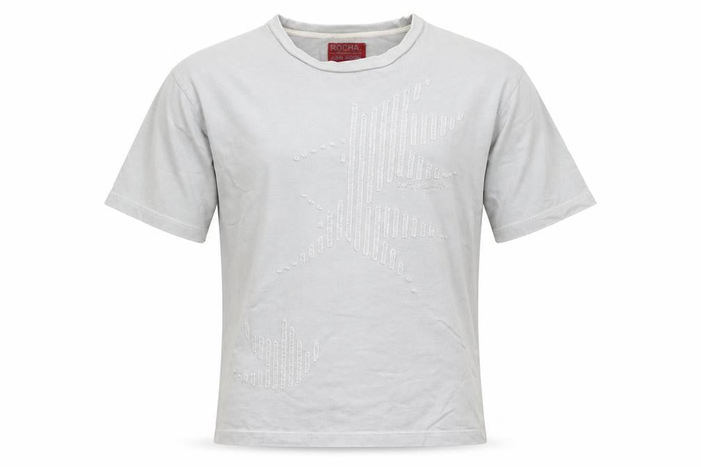 John Rocha Men's Grey Short Sleeve Crew Neck T-Shirt Size L