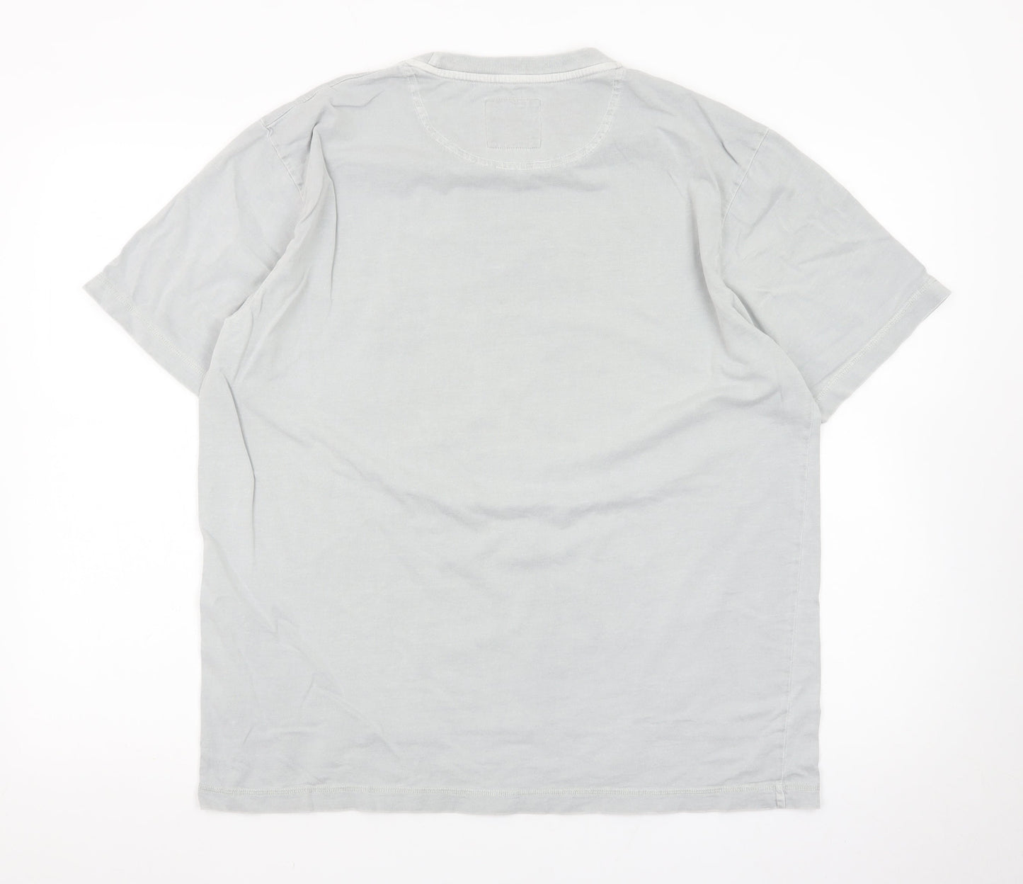 John Rocha Men's Grey Short Sleeve Crew Neck T-Shirt Size L