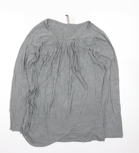 Mothers en Vogue Women Grey Maternity Tunic Blouse Size M