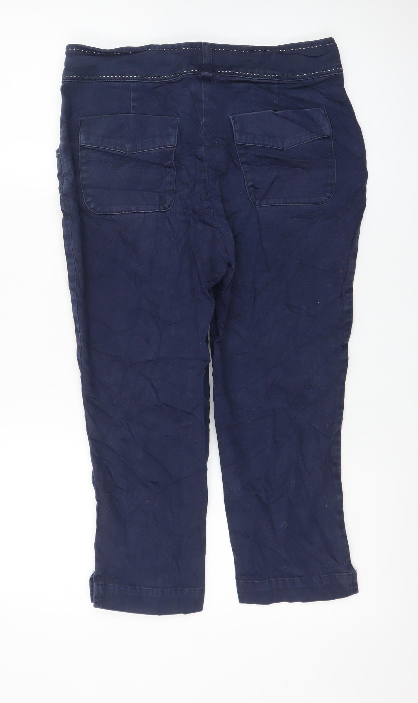 Marks and Spencer Per Una Women's Blue Cropped Jeans Size 10