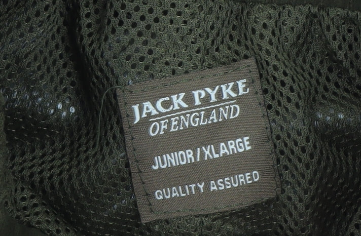 Jack Pyke Boys Green Cargo Trousers XL Elastic Waist Outdoor Pants