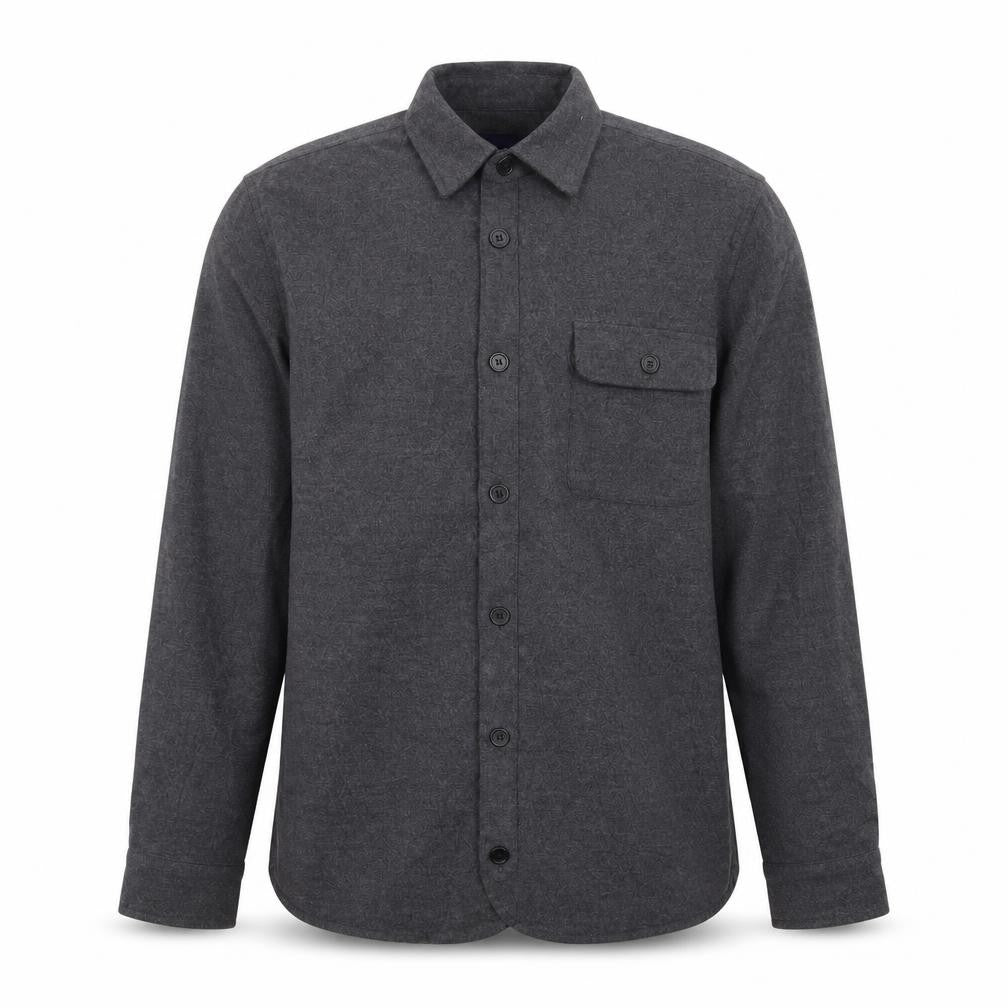 Native North Men's Grey Wool Shirt Jacket Size M Casual Flannel Style