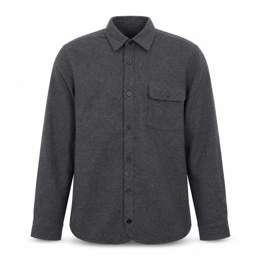 Native North Men's Grey Wool Shirt Jacket Size M Casual Flannel Style