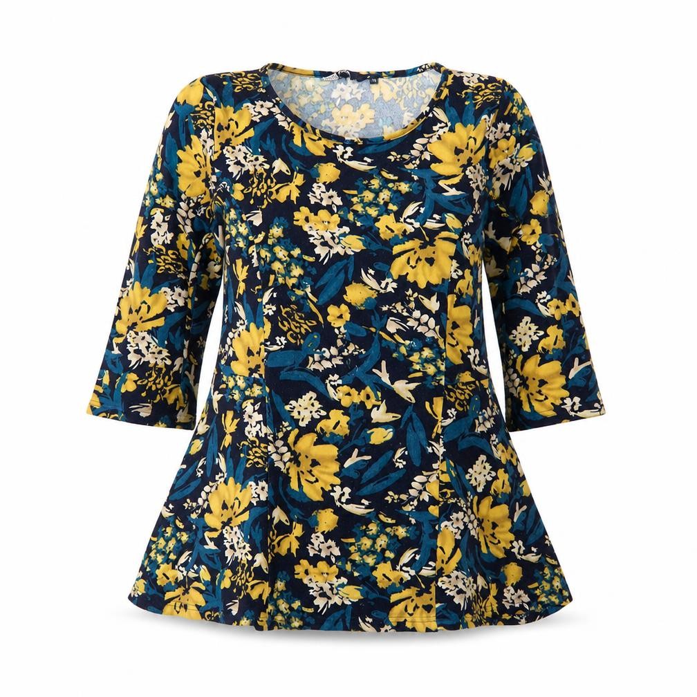 Isle Women's Multicoloured Floral A-Line Dress Size 14