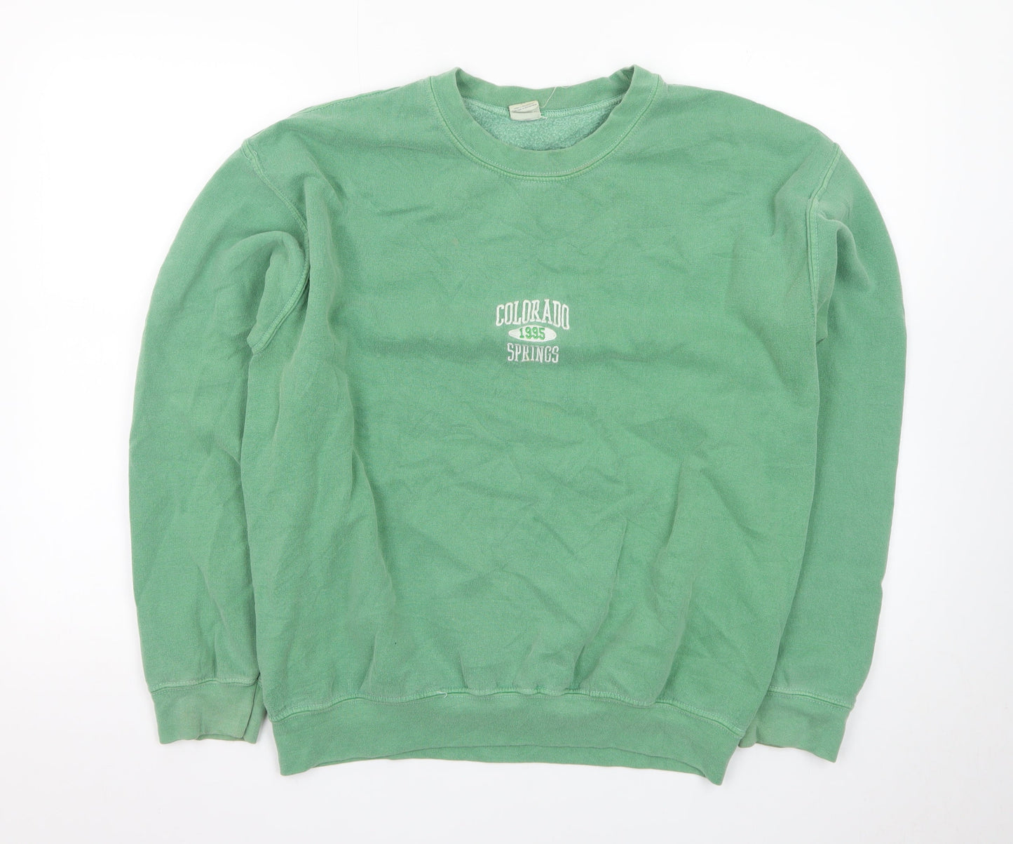 Urban Outfitters Women Green Colorado Springs Pullover Sweatshirt S