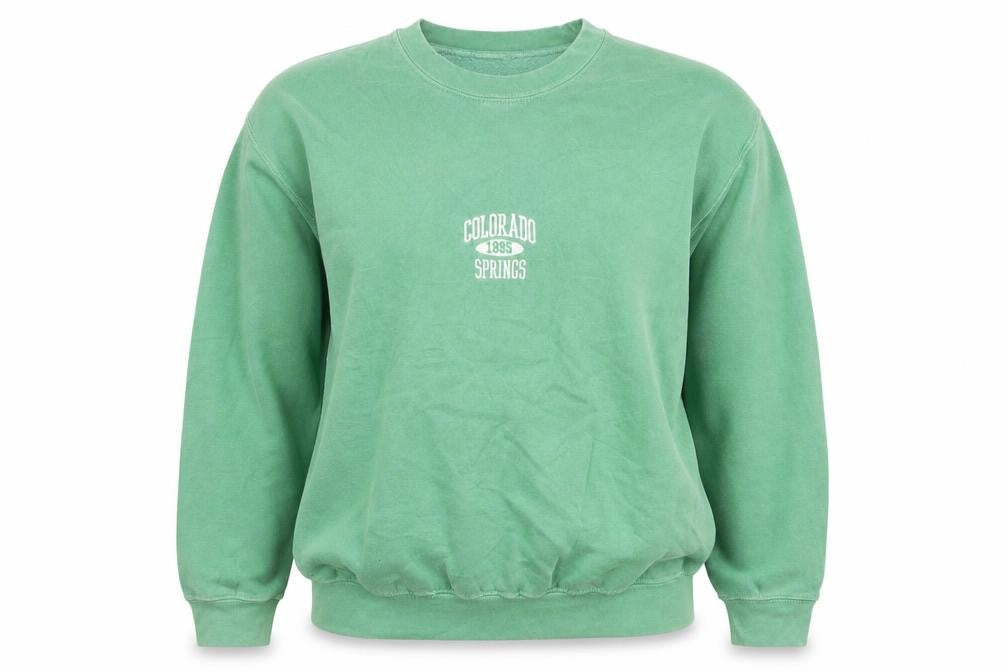 Urban Outfitters Women Green Colorado Springs Pullover Sweatshirt S