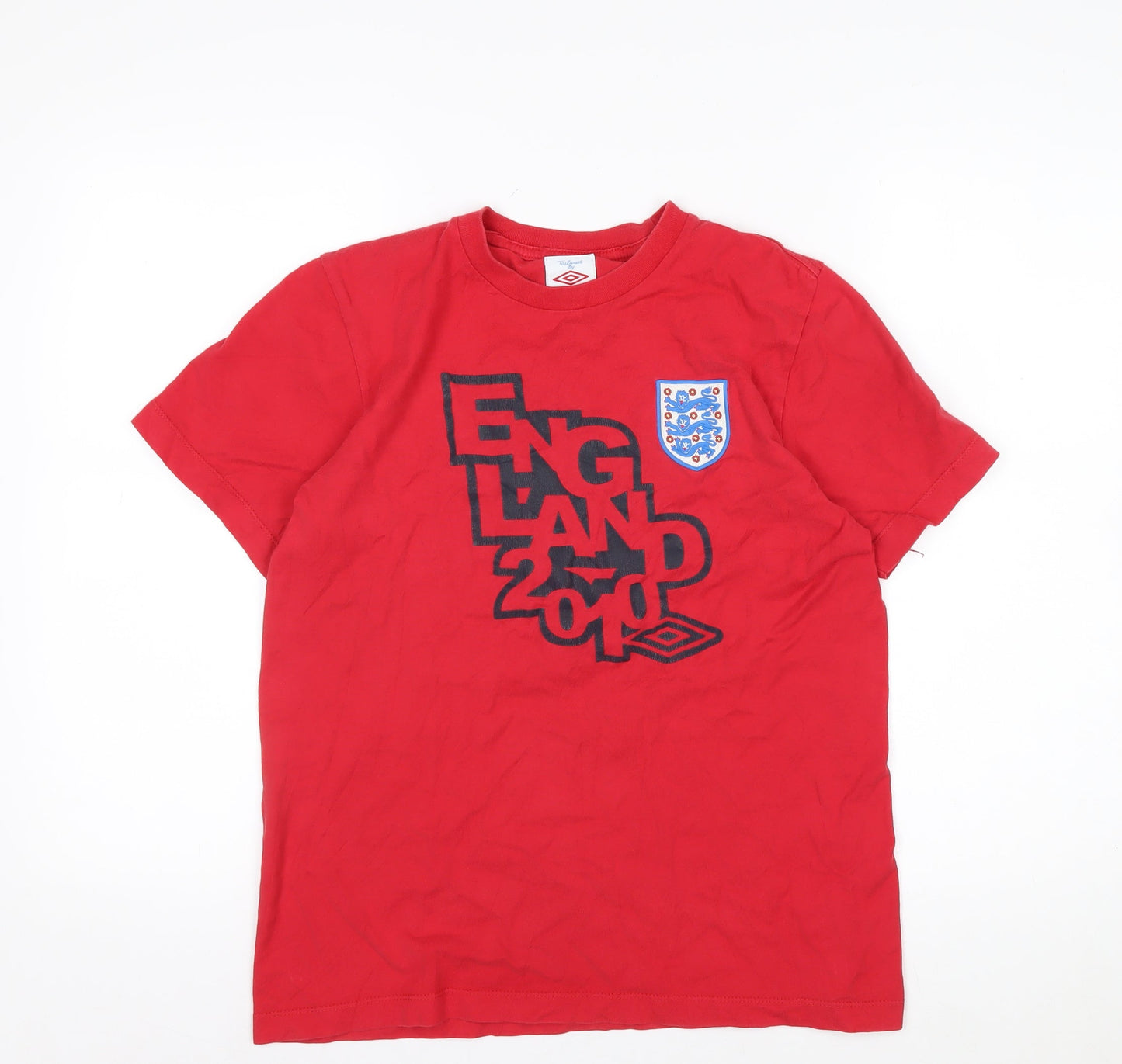 Umbro Men's Red England 2010 Graphic T-Shirt Size S