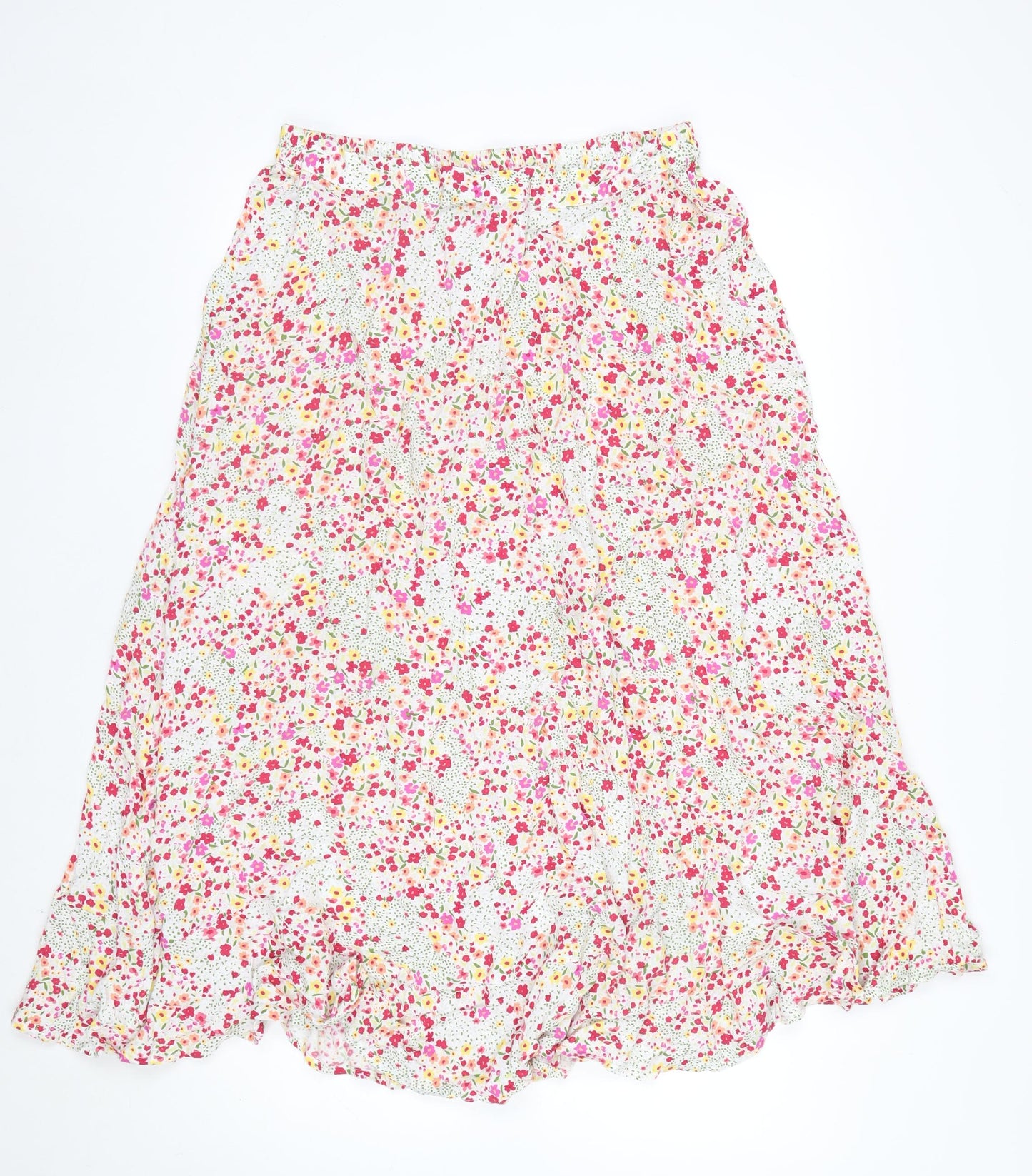 AND/OR Women’s Multicoloured Floral Midi Wrap Skirt Size 16