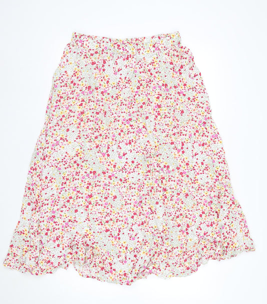 AND/OR Women’s Multicoloured Floral Midi Wrap Skirt Size 16