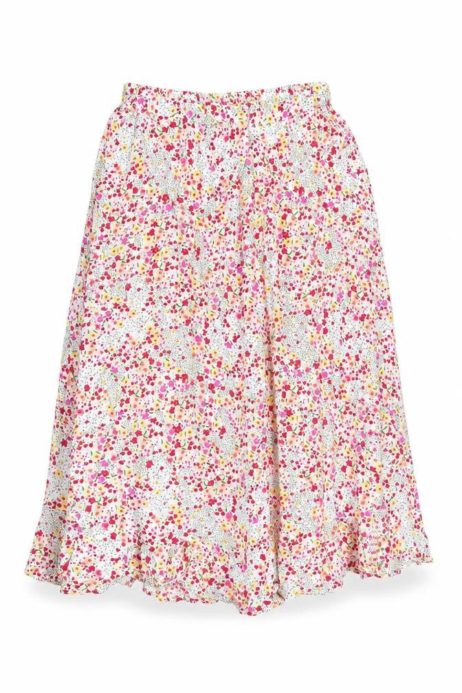 AND/OR Women’s Multicoloured Floral Midi Wrap Skirt Size 16