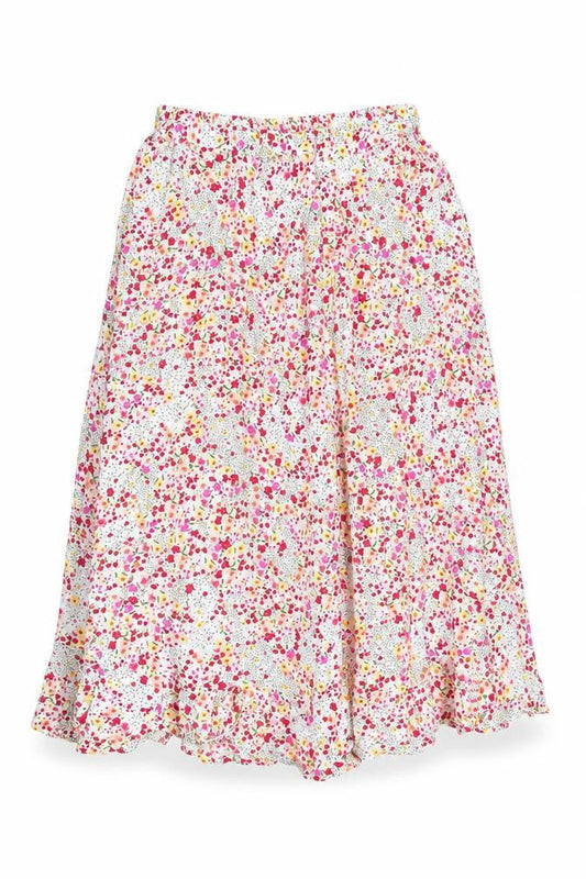 AND/OR Women’s Multicoloured Floral Midi Wrap Skirt Size 16