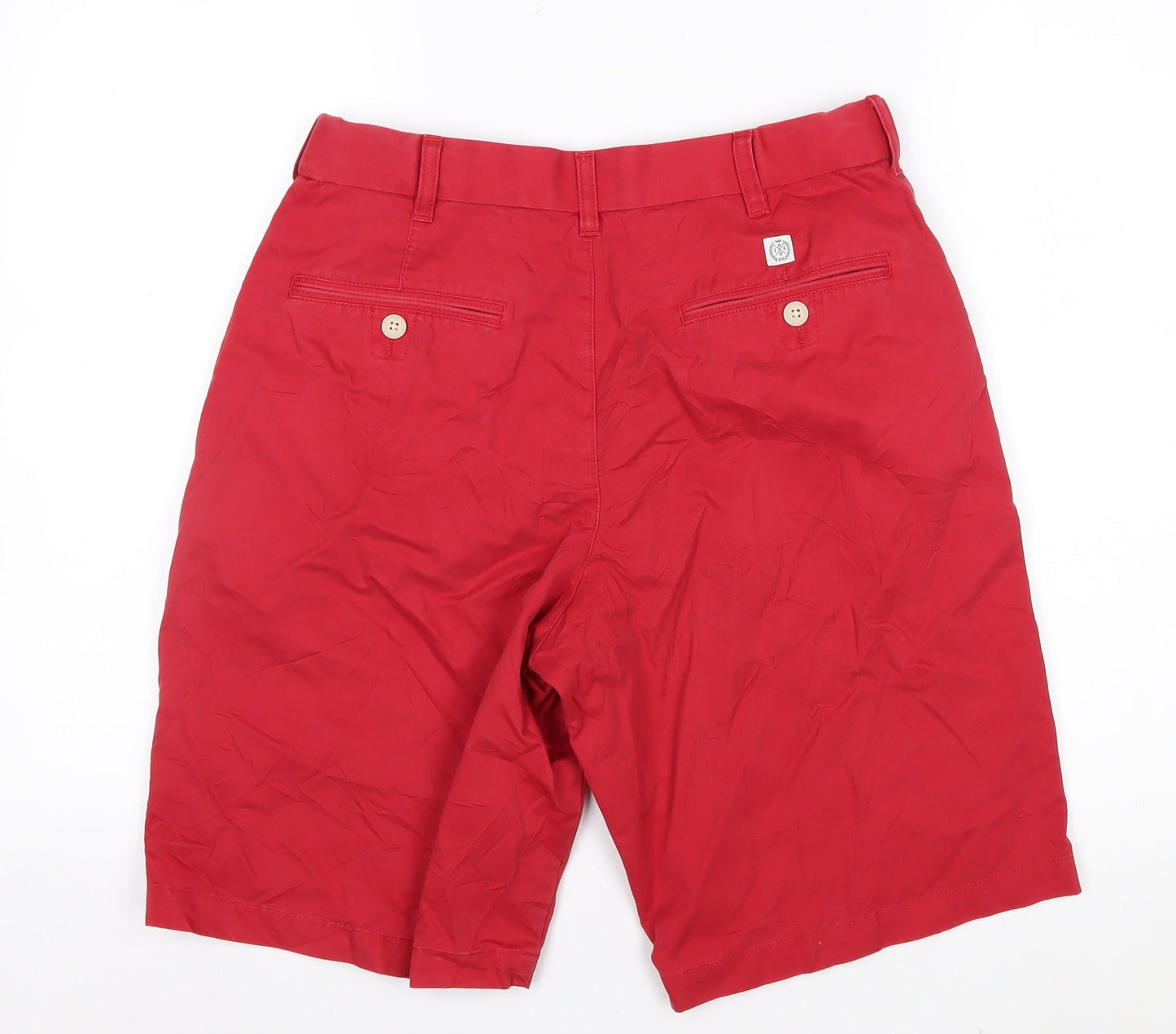 Marks and Spencer Blue Harbour Men's Red Chino Shorts 32in Waist