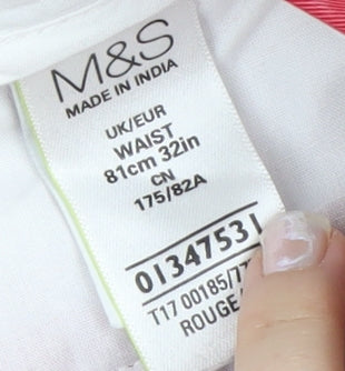 Marks and Spencer Blue Harbour Men's Red Chino Shorts 32in Waist