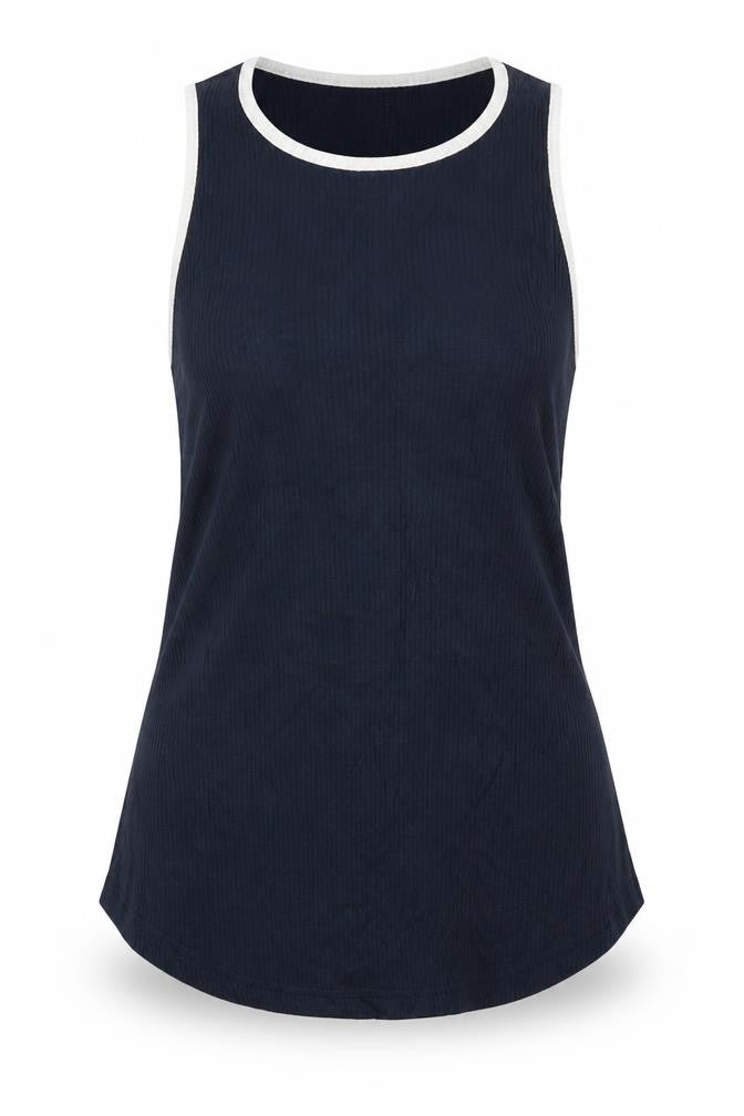 Sweaty Betty Women’s Blue Modal Elastane Sleeveless Tank Top M