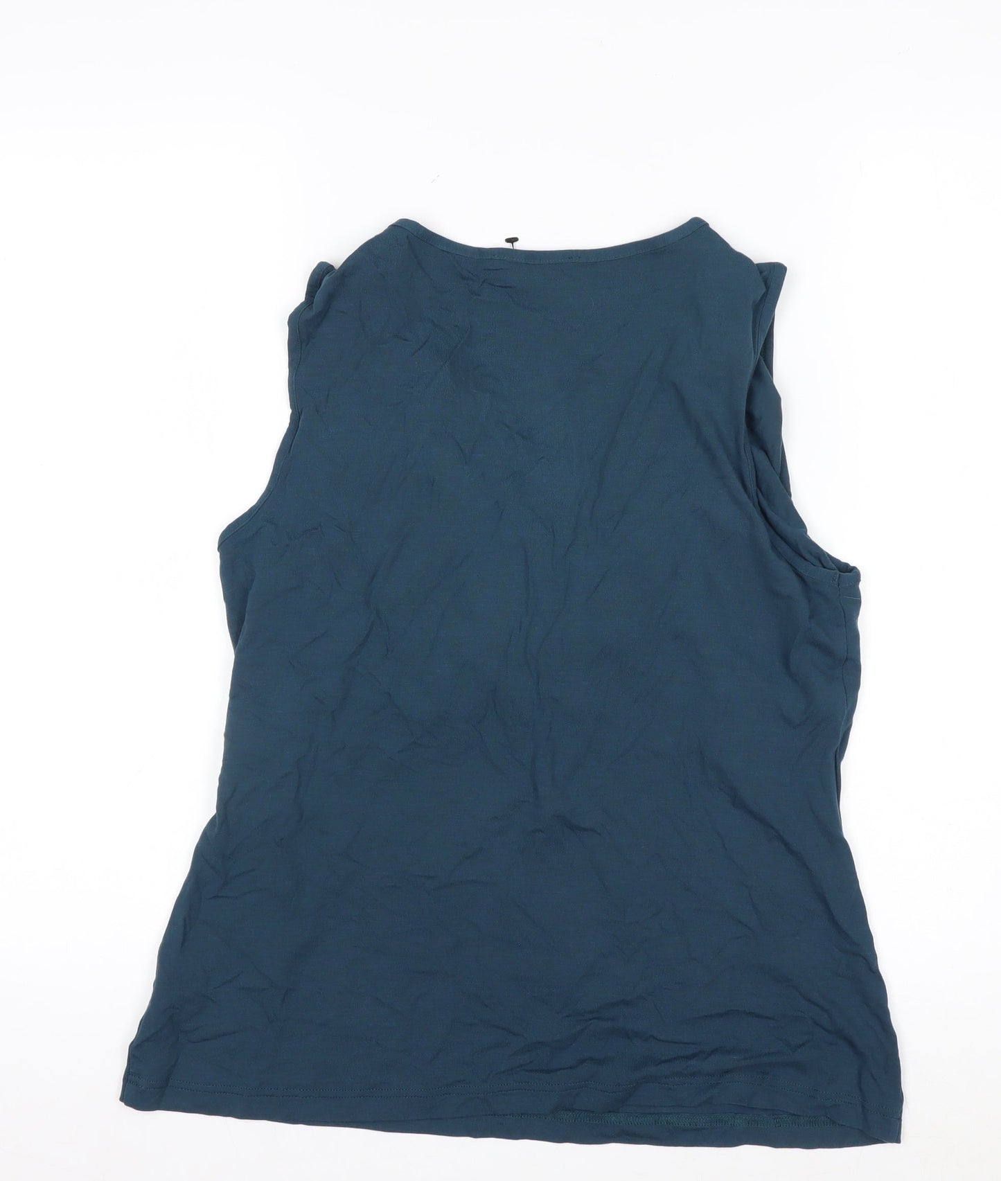 Marks and Spencer Women’s Blue Sleeveless V-Neck Tank Top UK 16