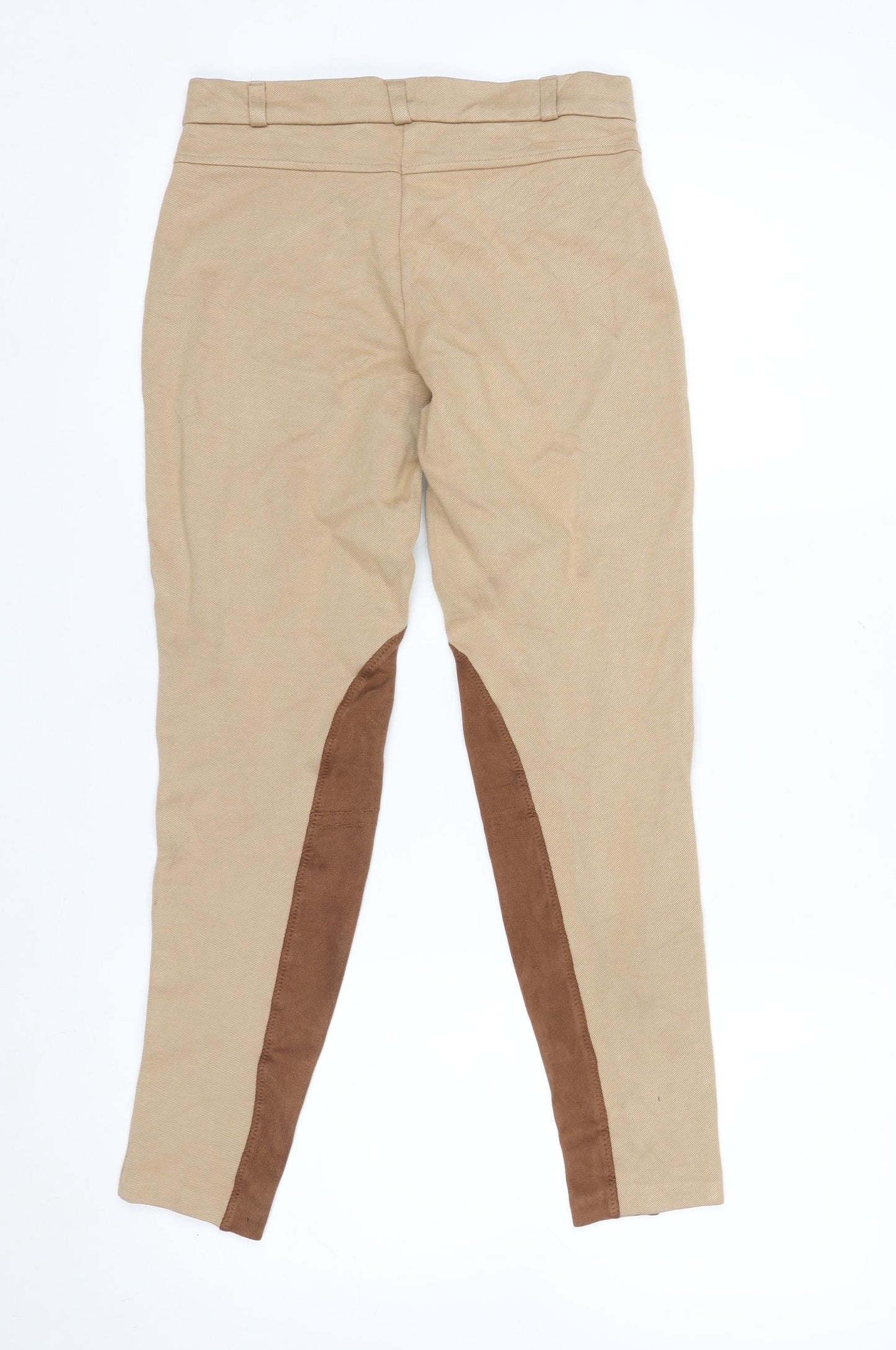 Zara Basic Women's Beige Skinny Twill Stretch Leggings Size S