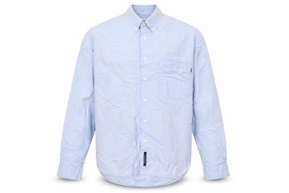 Cottonfield Men's Blue Button-Down Long Sleeve Casual Shirt M