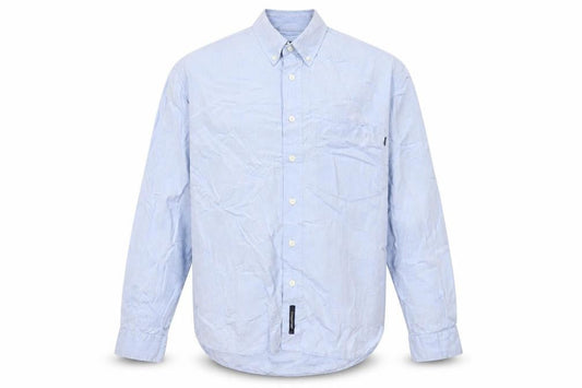 Cottonfield Men's Blue Button-Down Long Sleeve Casual Shirt M