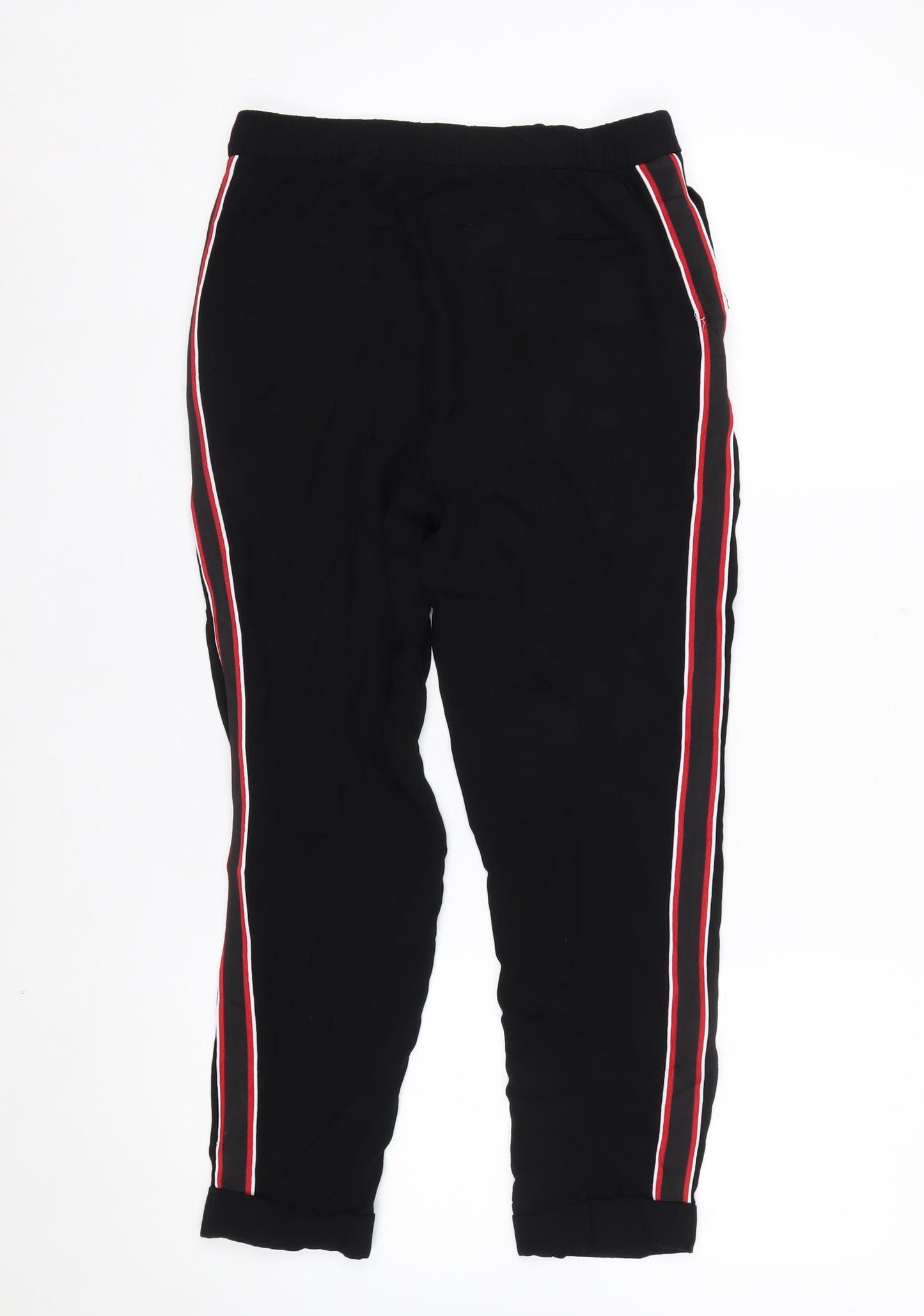 Marks and Spencer Women's Black Jogger Trousers Size 8 Regular Polyester