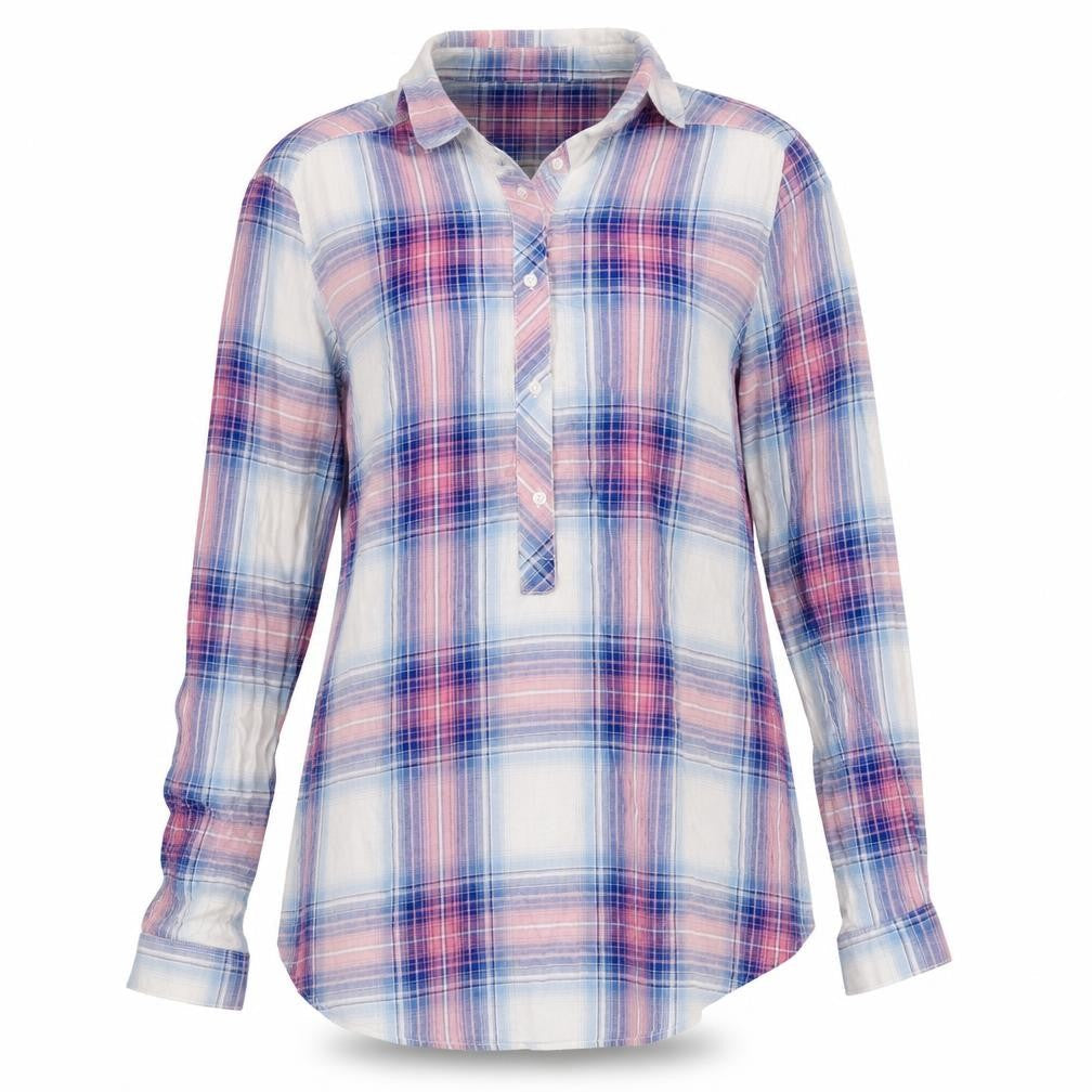 H&M Women’s Multicoloured Check Cotton Maternity Button-Up Shirt Small