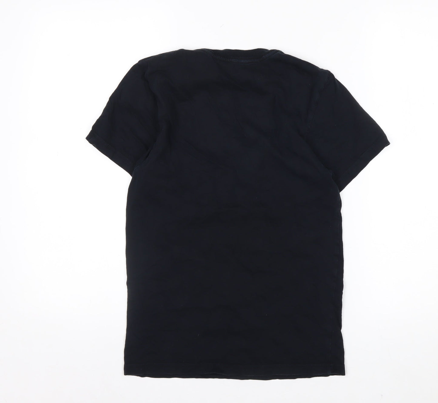 Vans Men's Black XS Custom Fit Cotton Logo T-Shirt