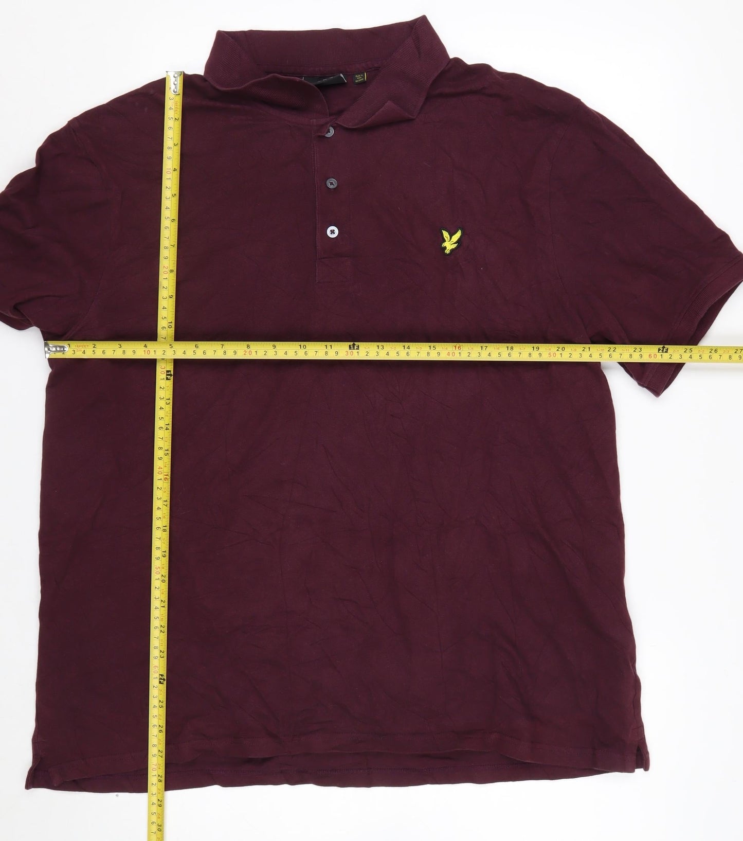 Lyle & Scott Men's Red 2XL Regular Fit Cotton Polo Shirt