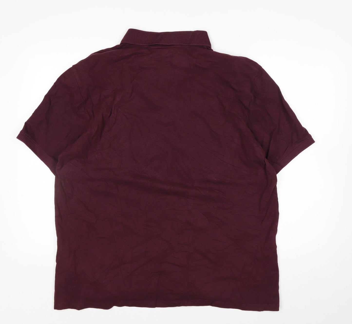 Lyle & Scott Men's Red 2XL Regular Fit Cotton Polo Shirt
