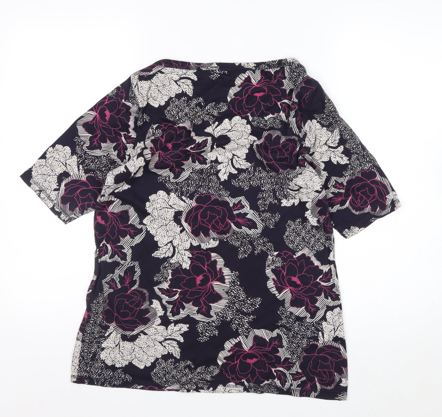 Marks and Spencer Women’s Multicoloured Floral Cotton Blouse Size 18