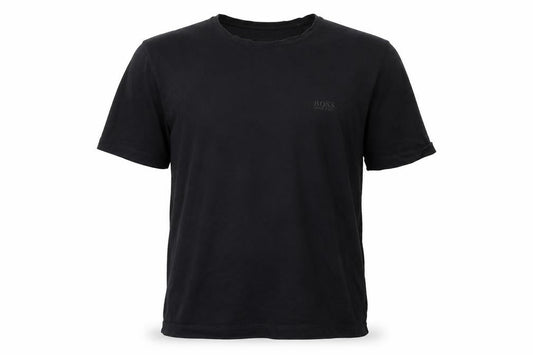Hugo Boss Men's Black Cotton Crew Neck Short Sleeve T-Shirt M