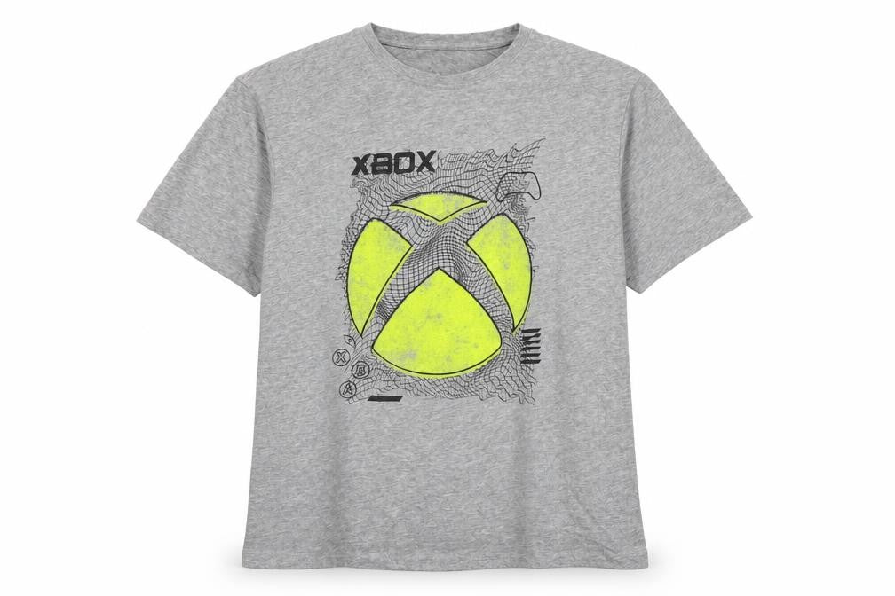 Difuzed Mens Grey Xbox Graphic T-Shirt XL Cotton Crew Neck Gamer Tee