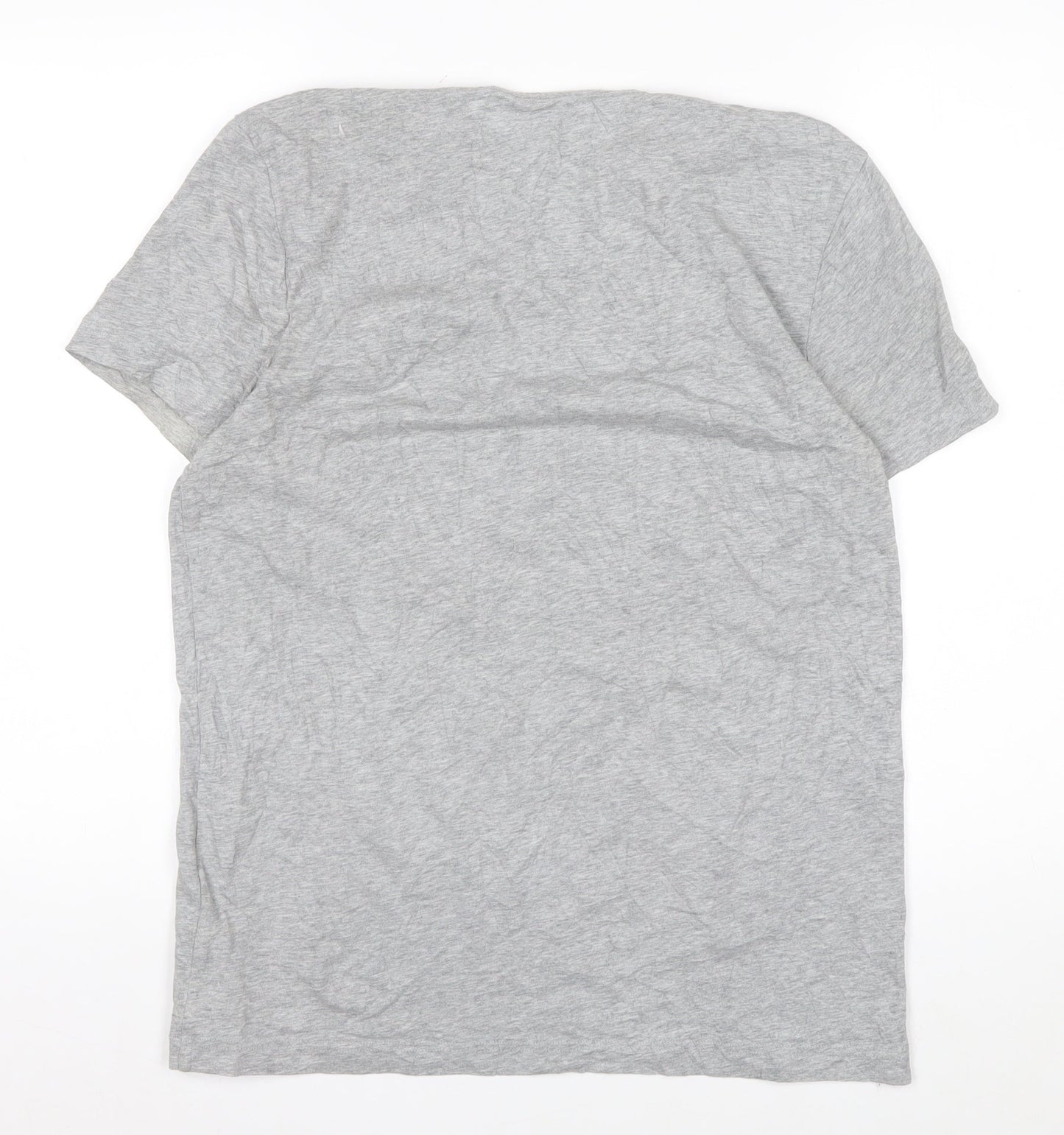 Tommy Hilfiger Men's Grey Crew Neck Cotton T-Shirt Size M