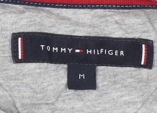Tommy Hilfiger Men's Grey Crew Neck Cotton T-Shirt Size M