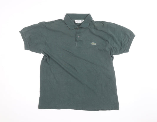 Lacoste Men's Green Classic Fit Cotton Polo Shirt Size L