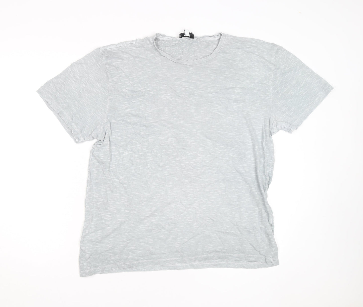 Reiss Men's Grey XL Crew Neck Cotton Short Sleeve T-Shirt