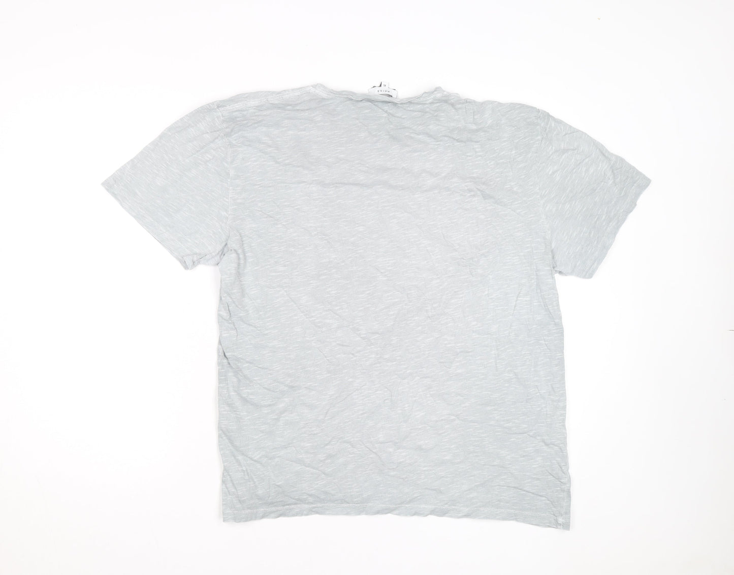 Reiss Men's Grey XL Crew Neck Cotton Short Sleeve T-Shirt