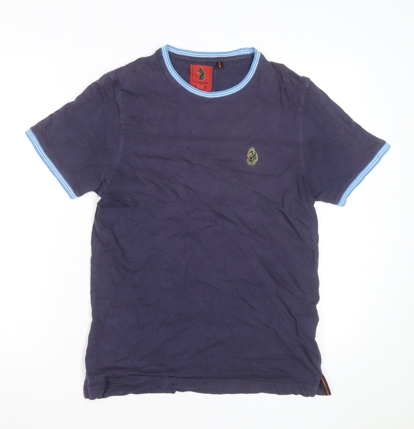 Luke 1977 Men's Blue Crew Neck Cotton T-Shirt Size M