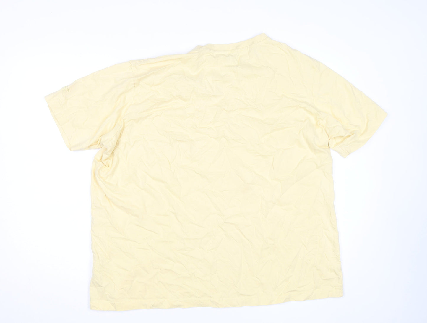 Cotton Traders Men's Beige 3XL V-Neck Short Sleeve T-Shirt