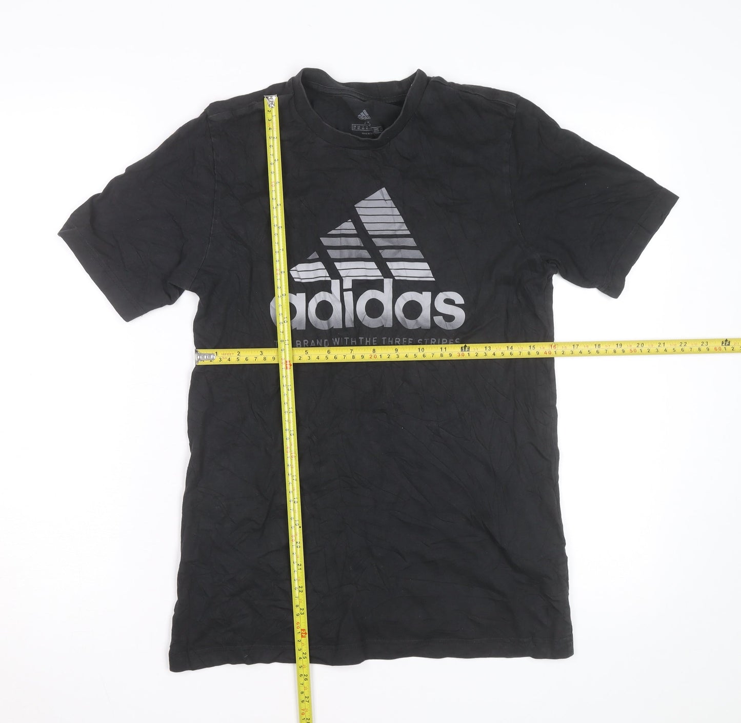 Adidas Men's Black XS Graphic Sports Cotton T-Shirt