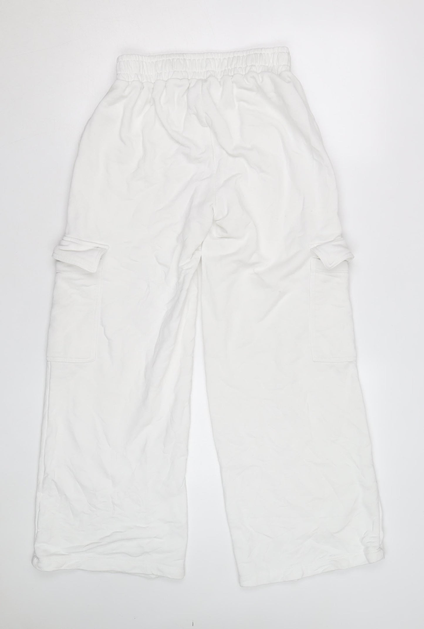 Wild Fable Men's White Cargo Trousers S Relaxed Fit