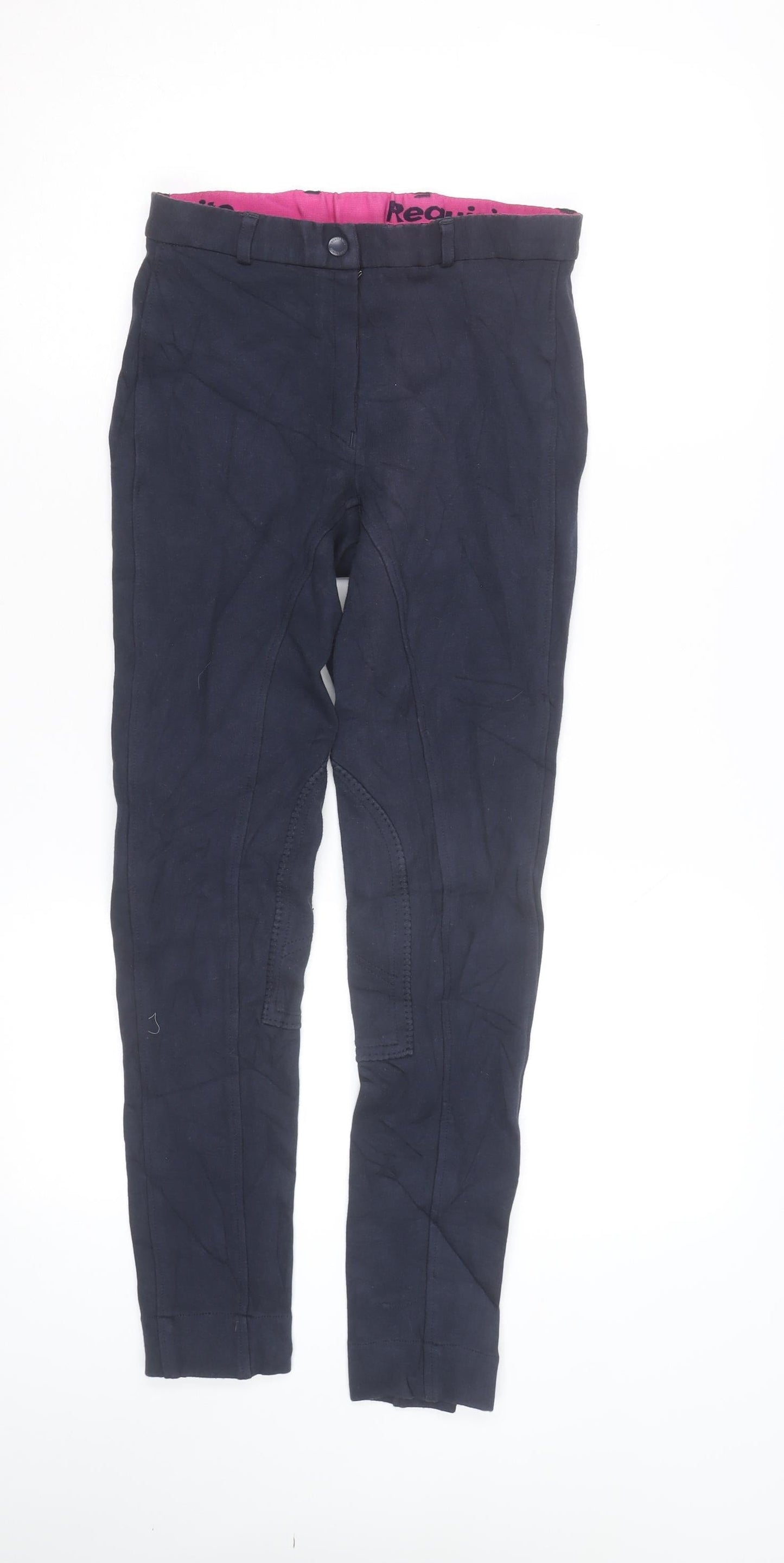Requisite Womens Navy Blue Size 8 Riding Breeches Stretch Cotton