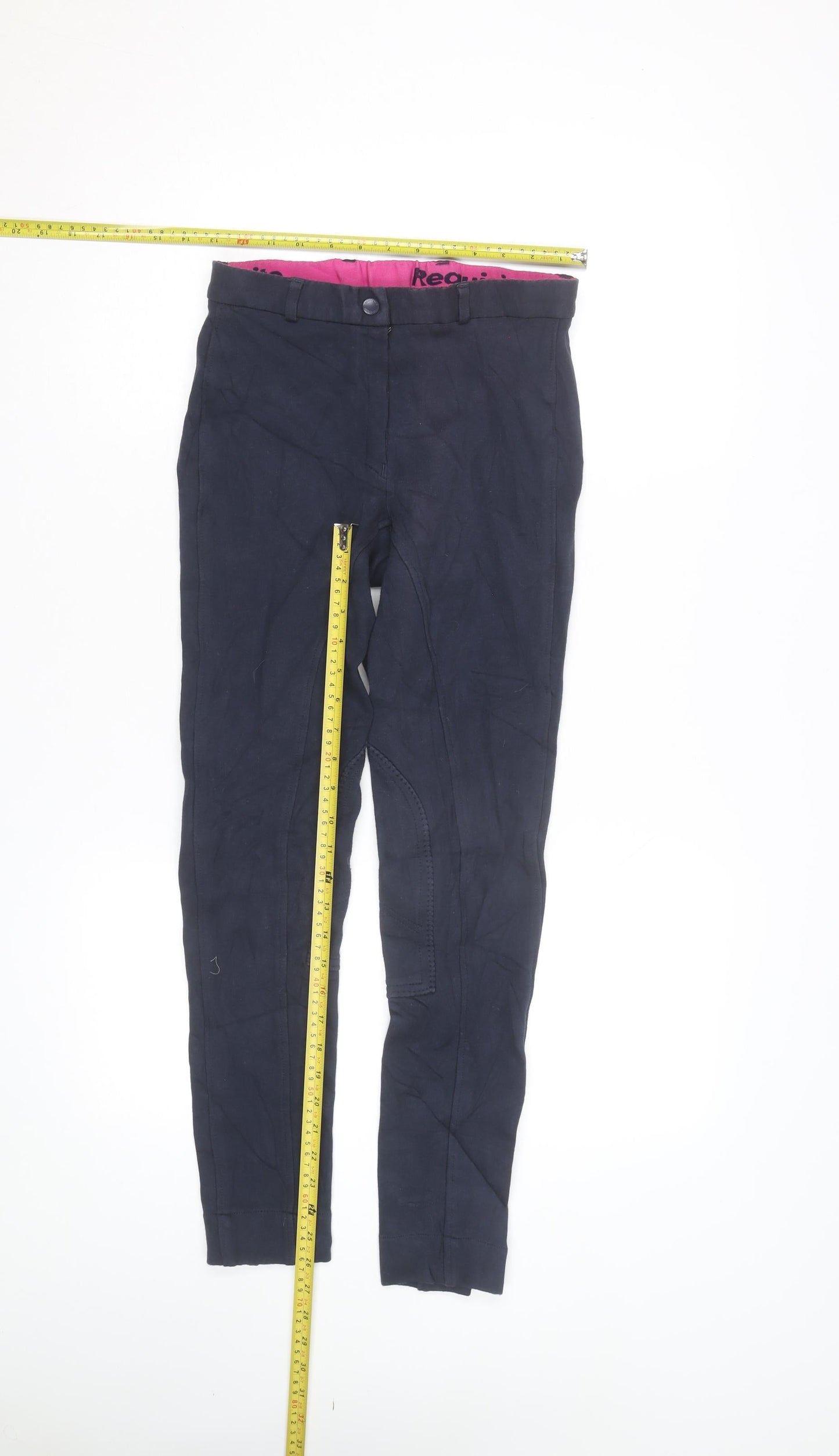 Requisite Womens Navy Blue Size 8 Riding Breeches Stretch Cotton